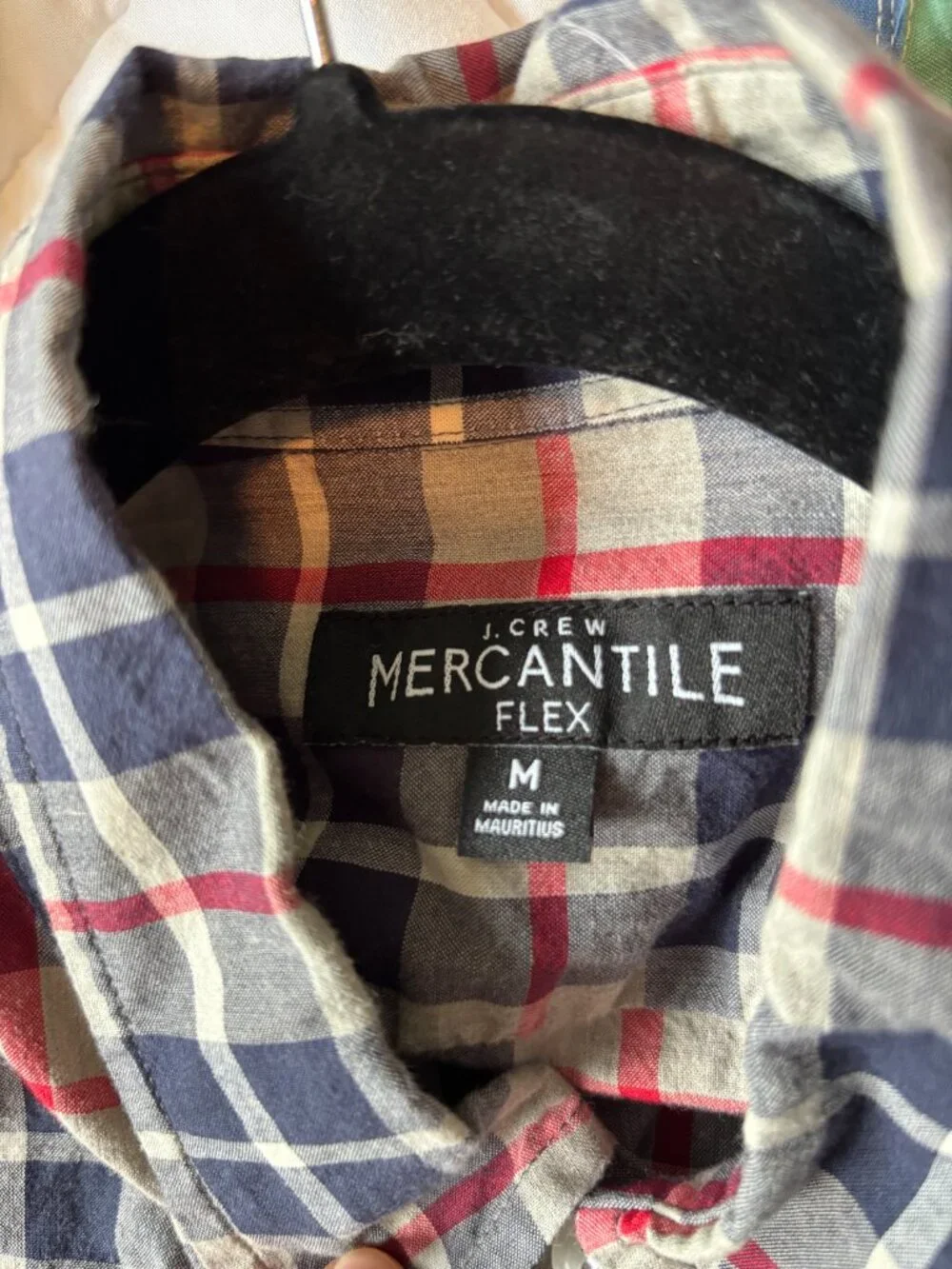 J Crew Mens Mercantile Flex Button Down Shirt Plaid - Medium Slim